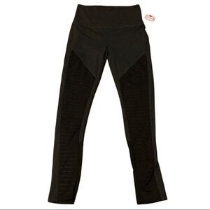 Shiela dark gray and black leggings- soft and stretchy size Medium